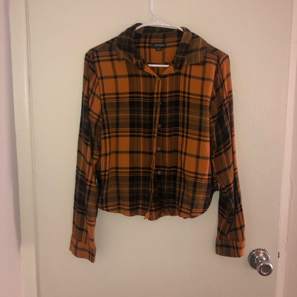 crop top style flannel
